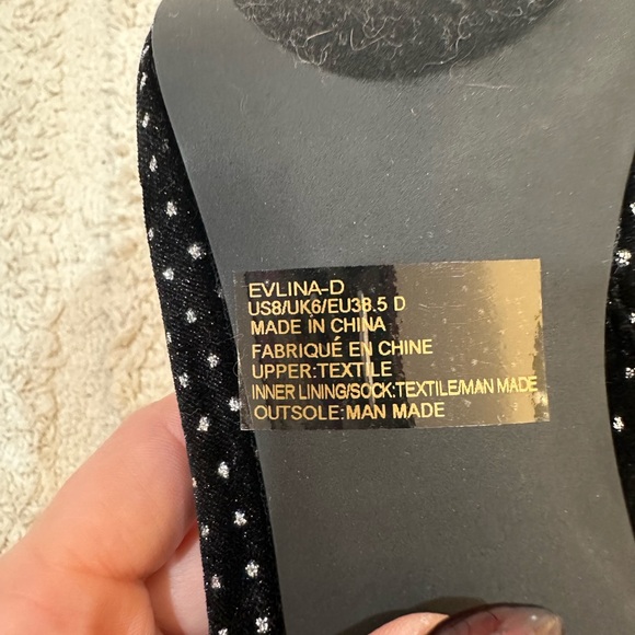 Elegant Black Sparkle Velvet Ankle Boots - Picture 3 of 4